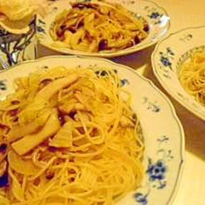 食物繊維たっぷり♪ きのこと野菜たっぷりスパゲティ